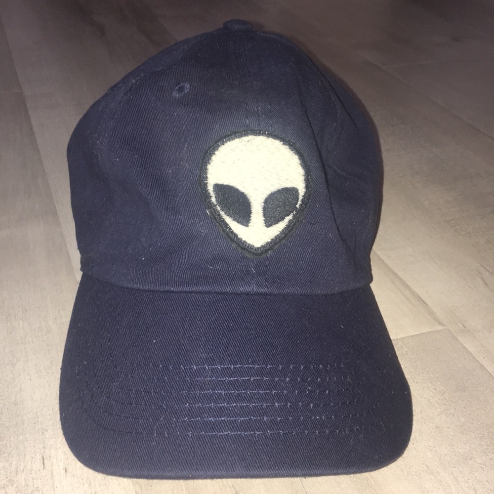 Brandy Melville Navy Blue Alien Hat